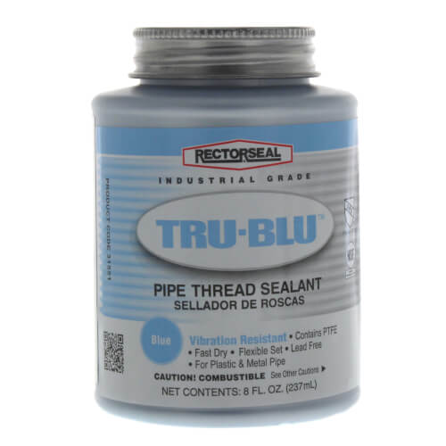RectorSeal Tru-Blu Pipe Thread Sealant w/ Brush Top (8 oz.)
