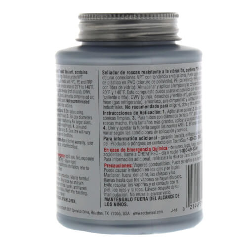 RectorSeal Tru-Blu Pipe Thread Sealant w/ Brush Top (8 oz.)