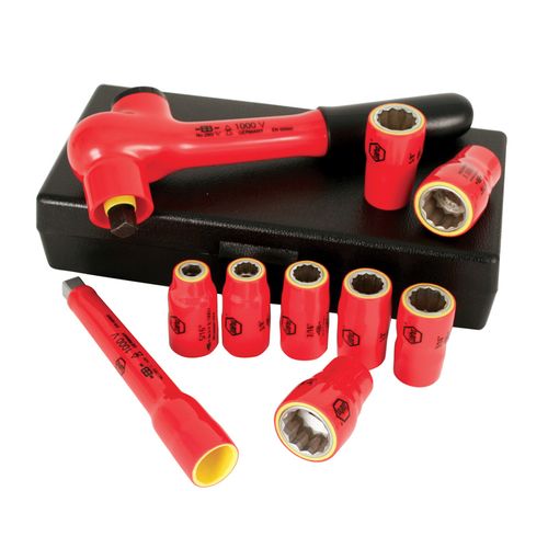 10-Piece Insulated Socket Set 3/8" Drive - Metric