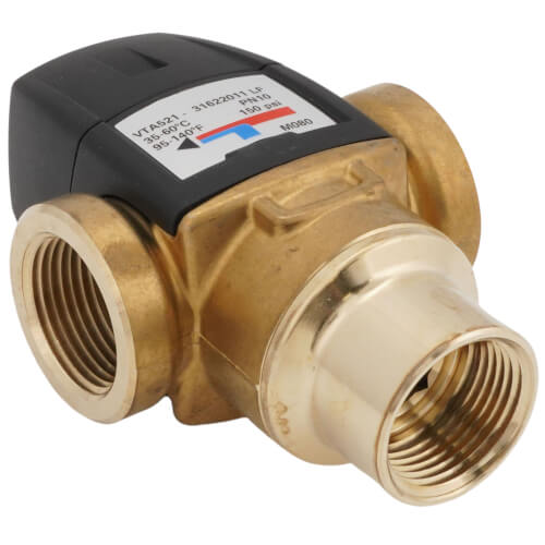 1" VTA Series 3-Way Thermostatic Mixing Valve, 95 to 140°F, Lead Free (Threaded) 3 1" VTA Series 3-Way Thermostatic Mixing Valve, 95 to 140°F, Lead Free (Threaded)