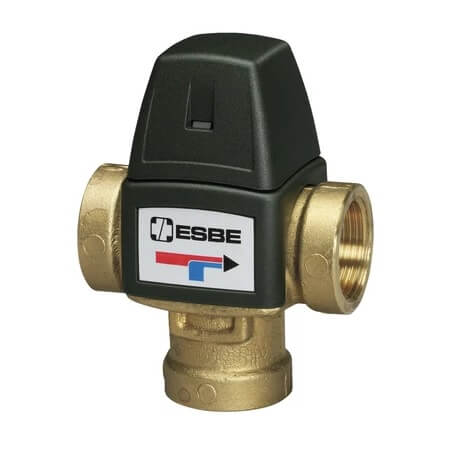 1" VTA Series 3-Way Thermostatic Mixing Valve, 85 to 120-Degree (F), Lead Free (Threaded)