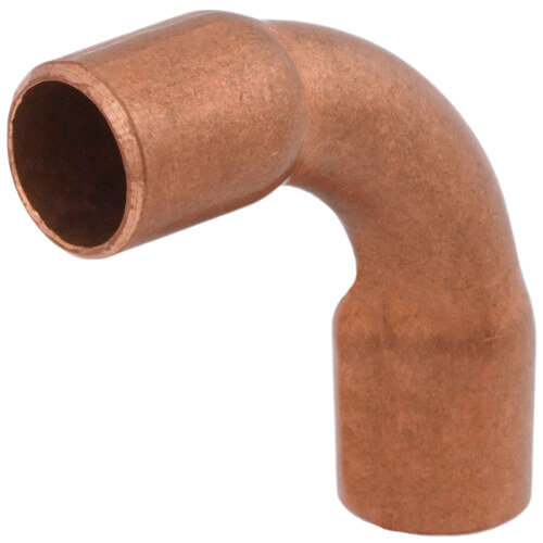 1/8" Copper 90Â° Long Turn Elbow