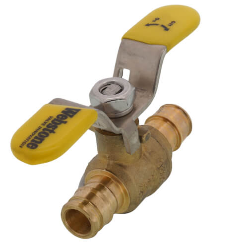 1/2" Expansion PEX Full Port Forged Brass Ball Valve w/ Wing T-Handle (Lead Free)