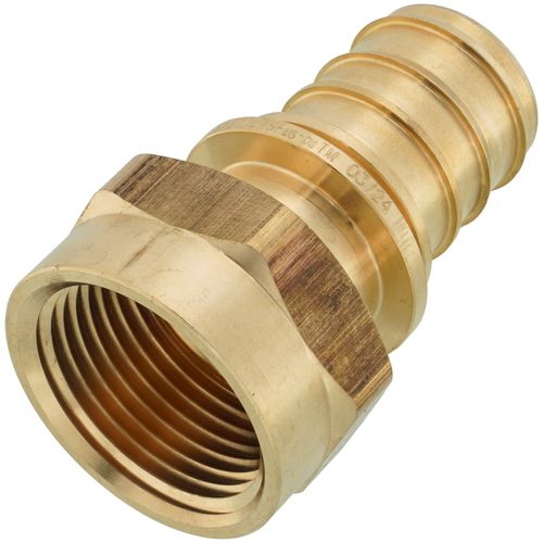 1" EVERLOC+ x 1" NPT Brass Female Adapter (Lead Free)