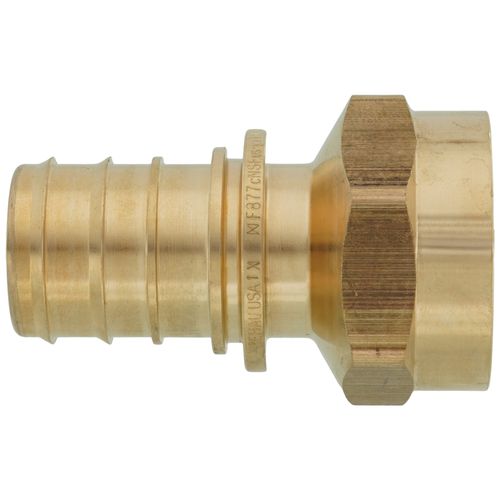 1" EVERLOC+ x 1" NPT Brass Female Adapter (Lead Free)