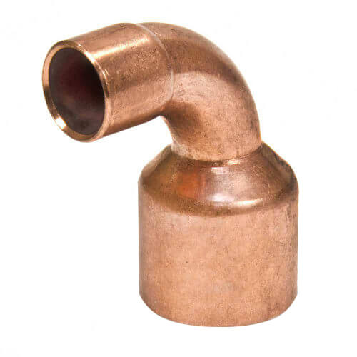 1-1/2" x 1-1/4" Copper 90Â° Long Turn Elbow