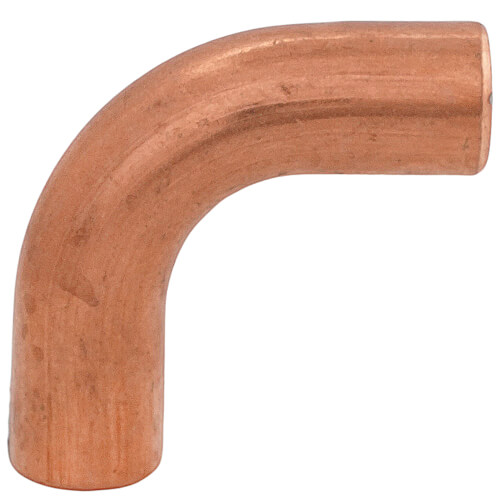 3/8" Copper 90-Degree Long Turn Elbow (FTG x FTG)