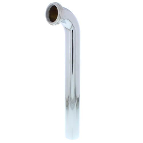 1-1/2" x 12" Chrome Plated Brass Slip Joint Waste Bend, 22 GA