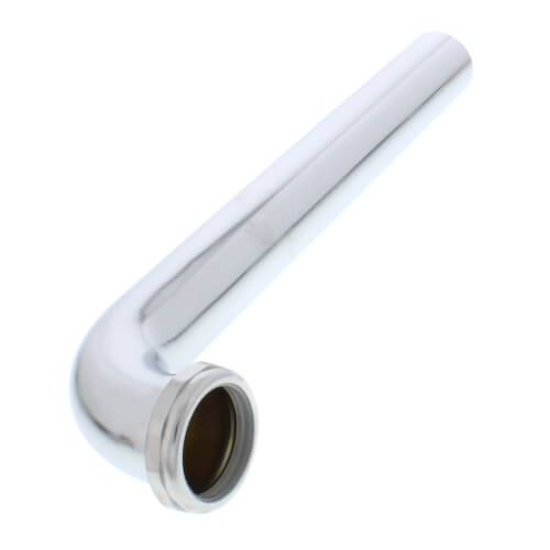 1-1/2" x 12" Chrome Plated Brass Slip Joint Waste Bend, 22 GA