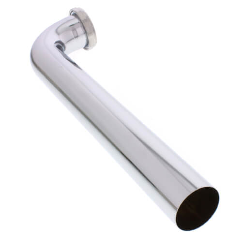 1-1/2" x 12" Chrome Plated Brass Slip Joint Waste Bend, 22 GA