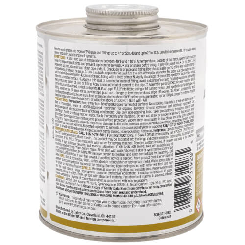 32 oz. Regular Clear Advanced PVC Cement (Clear)
