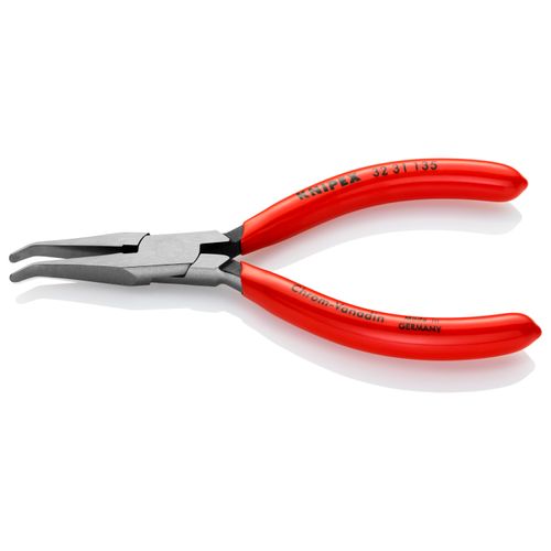 5-1/4" Relay Adjusting Angled Pliers, Flat Tips, 40-Degree Angle