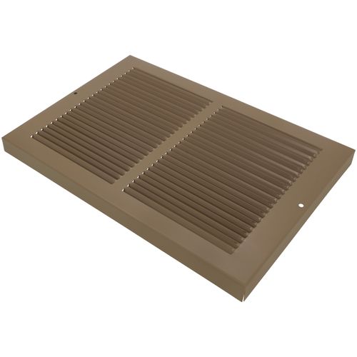 12" x 8" (Wall Opening Size) Golden Sand Baseboard Return Air Grille (657 Series)