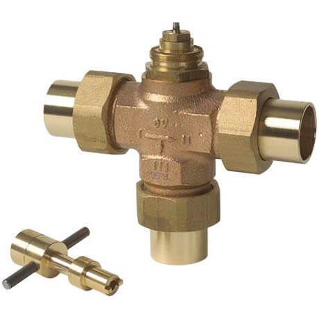 Three Way Diverting Valve, 1-1/2" Copper (Female)