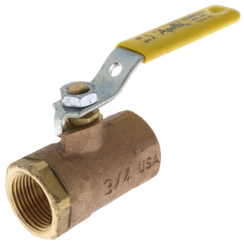 3/4" FNPT Regular Port Manual Bronze Ball Valve