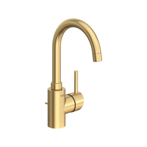 Concetto Single Hole Single-Handle L-Size Bathroom Faucet, 1.2 GPM (Brushed Cool Sunrise)