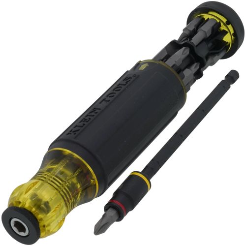 14-in-1 Adjustable-Length Impact Screwdriver with Flip Socket