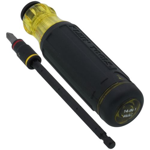 14-in-1 Adjustable-Length Impact Screwdriver with Flip Socket