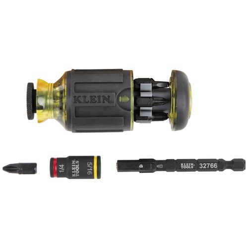 10-in-1 Impact-Rated Stubby Driver Set with Flip Socket
