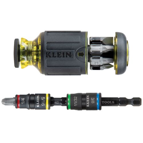 12-in-1 Impact Rated Stubby Driver Set with Flip Sockets