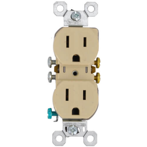Duplex Receptacle - Ivory (15A, 125V)