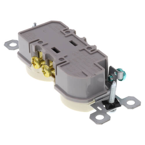 Tamper-Resistant Duplex Receptacle, NEMA 5-15R - Light Almond (15A, 125V)
