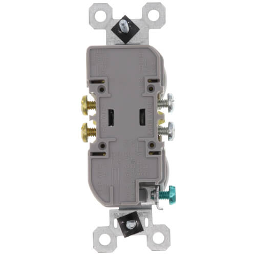 Tamper-Resistant Duplex Receptacle, NEMA 5-15R - White (15A, 125V)