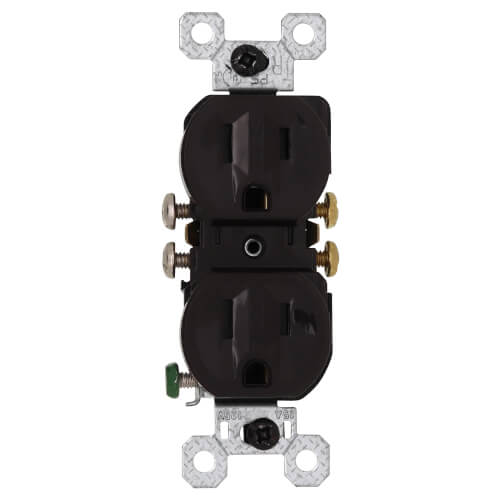 Weather-Resistant Duplex Receptacle, NEMA 5-15R - Brown (15A, 125V)