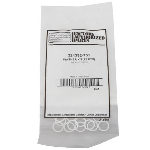 Teflon Gasket, Washer Kit 12 pcs., 324392-751