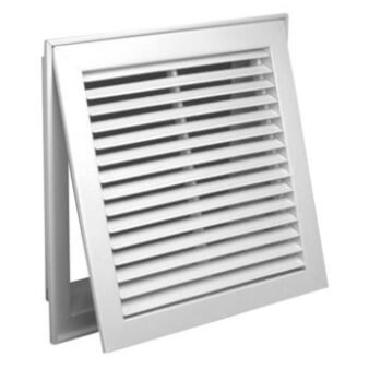 20" x 12" (Wall Opening Size) Fixed Blade Aluminum Filter Grille (96AFB2 Series)