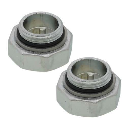 1" BSP Manifold Connection x G 1-1/4" Union Flat Gasket (Set of 2)