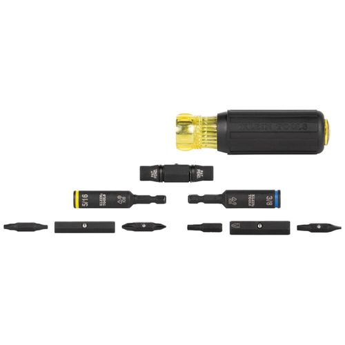 11-in-1 Impact Rated Multi-Bit Screwdriver/Nut Driver