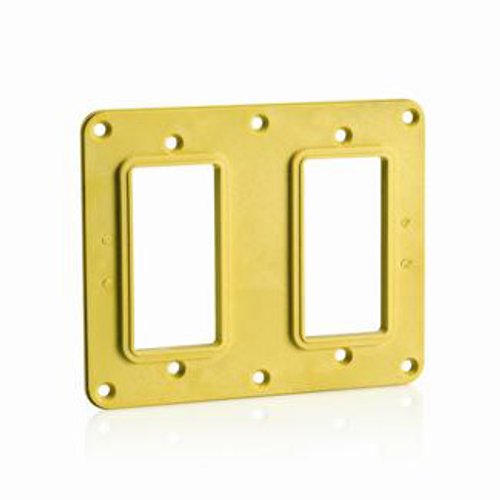 2, GFCI/Decora Receptacle Coverplate (Yellow)