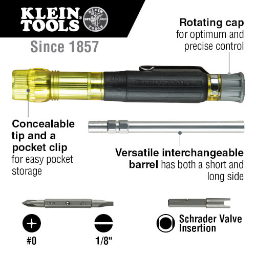 HVAC Pocket Screwdriver 3-in-1 5 HVAC Pocket Screwdriver 3-in-1
