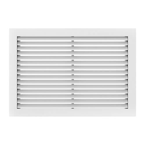 20" x 16" (Wall Opening Size) White Steel Fixed-Bar Filter Grille (96AFB2 Series)
