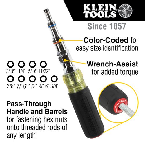 9-in-1 Pass Through Multi-Nut Driver