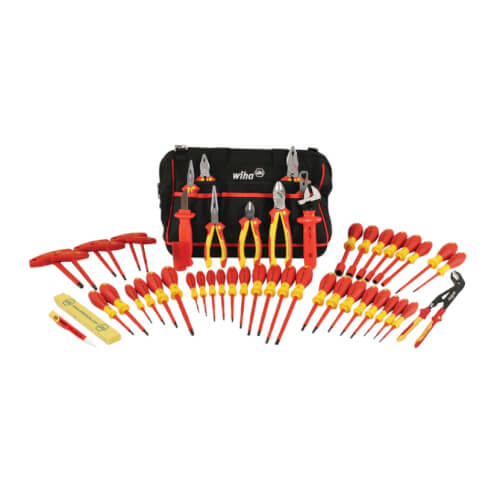 50-Piece Master Electrician's Insulated Tool Set In Canvas Tool Bag