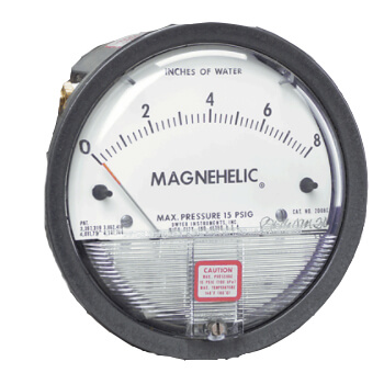 Magnehelic Differential Pressure Gage (0 - 8.0" W.C.)