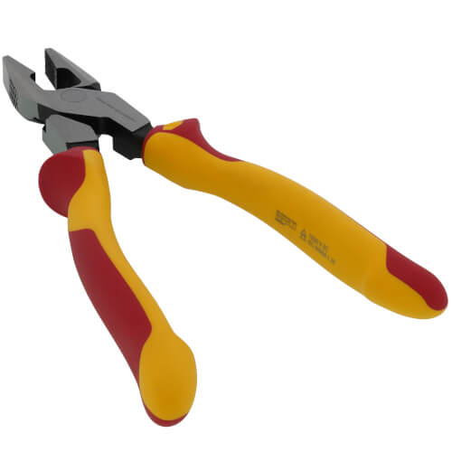 9-1/2" Insulated High Leverage NE Lineman's Pliers 2 9-1/2" Insulated High Leverage NE Lineman's Pliers