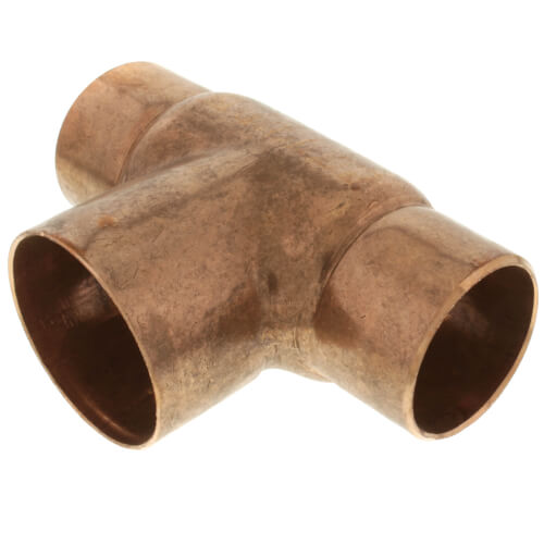 2" x 2" x 2-1/2" CxCxC Bullhead Tee