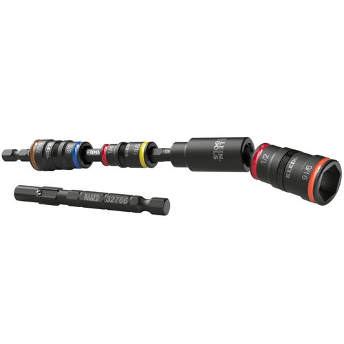 6-Piece Impact Flip Socket Set w/ Swivel Adapter - SAE
