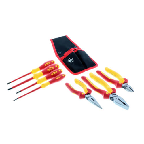 7-Piece Insulated Industrial Pliers & Screwdrivers Set