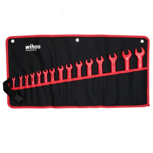 15-Piece Insulated Open End Wrench Set - Metric